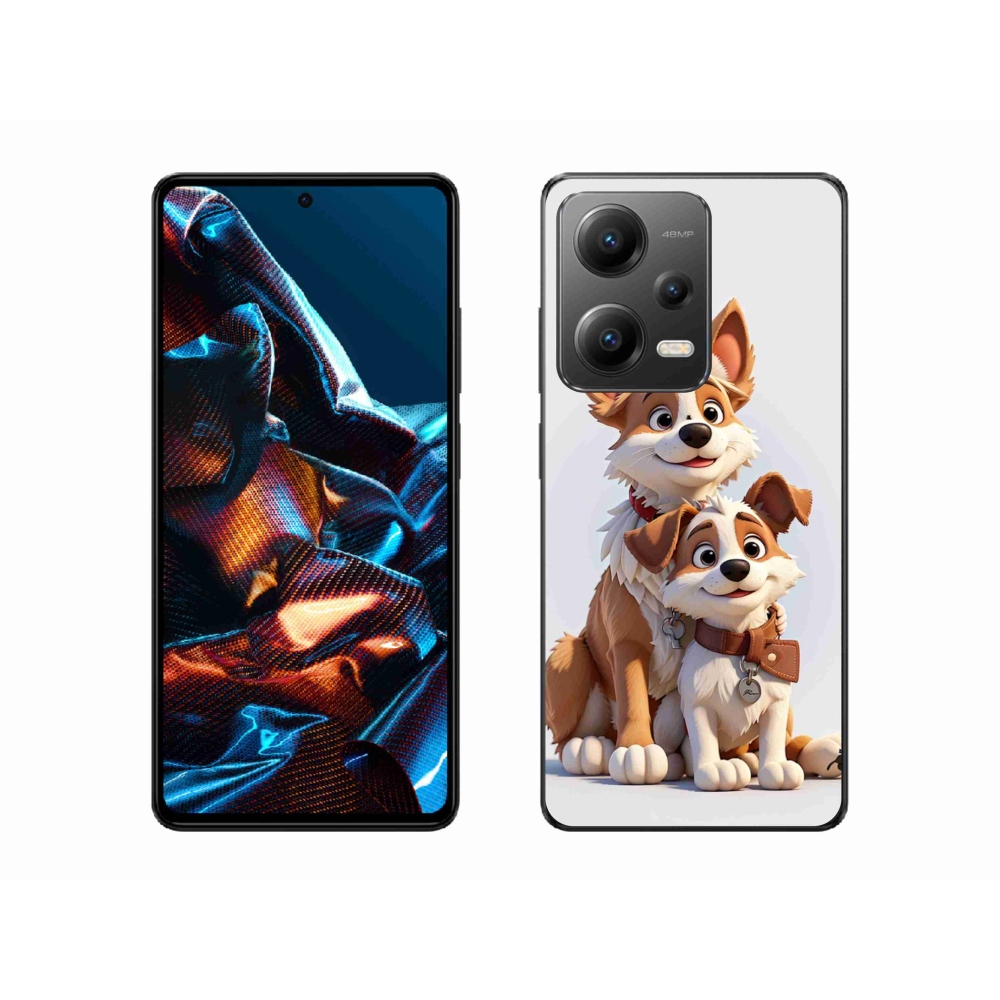 Gelový kryt mmCase na Xiaomi Redmi Note 12 Pro 5G - kreslení psi