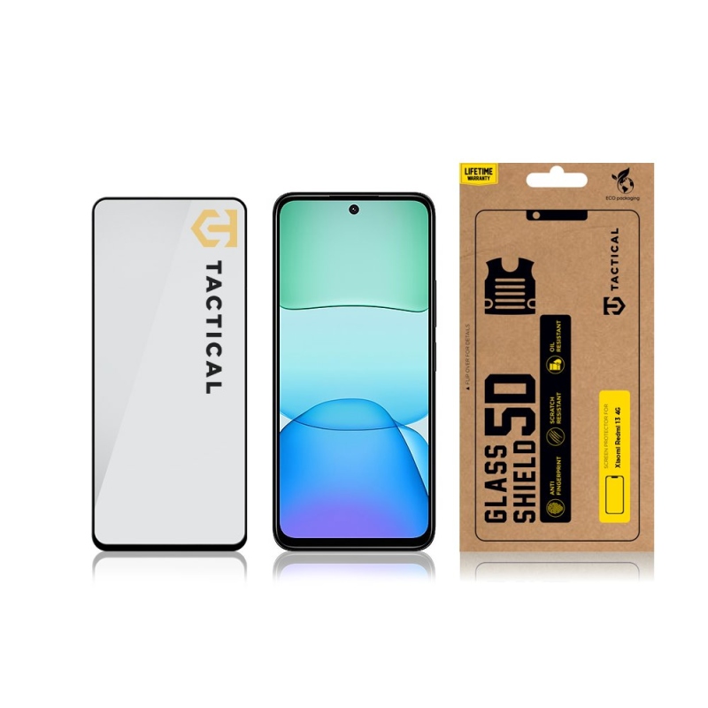Tactical Glass Shield 5D sklo pro Xiaomi Redmi 13 4G Black