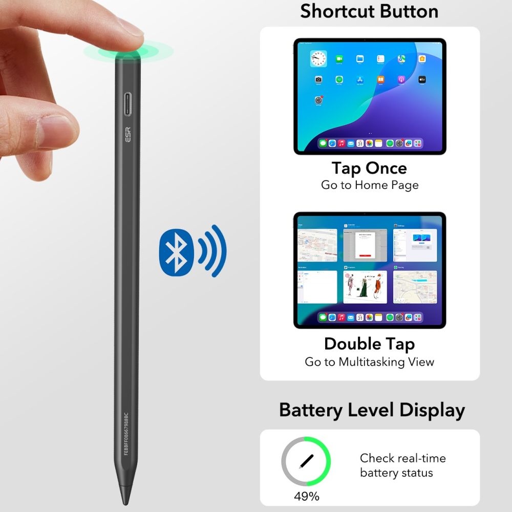 ESR Geo Digital stylus pero pro iPad - černé
