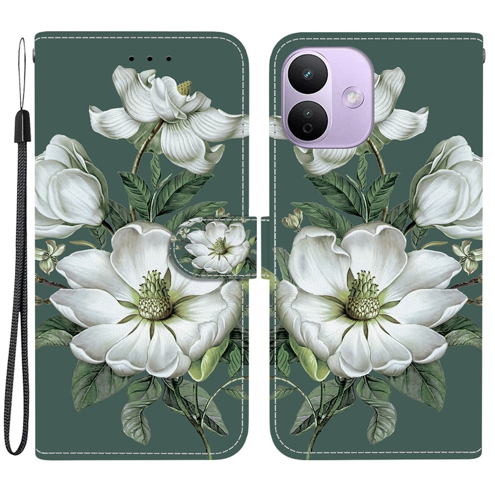Essent knížkové pouzdro na Xiaomi Redmi Note 17 Pro 5G - bílé květy