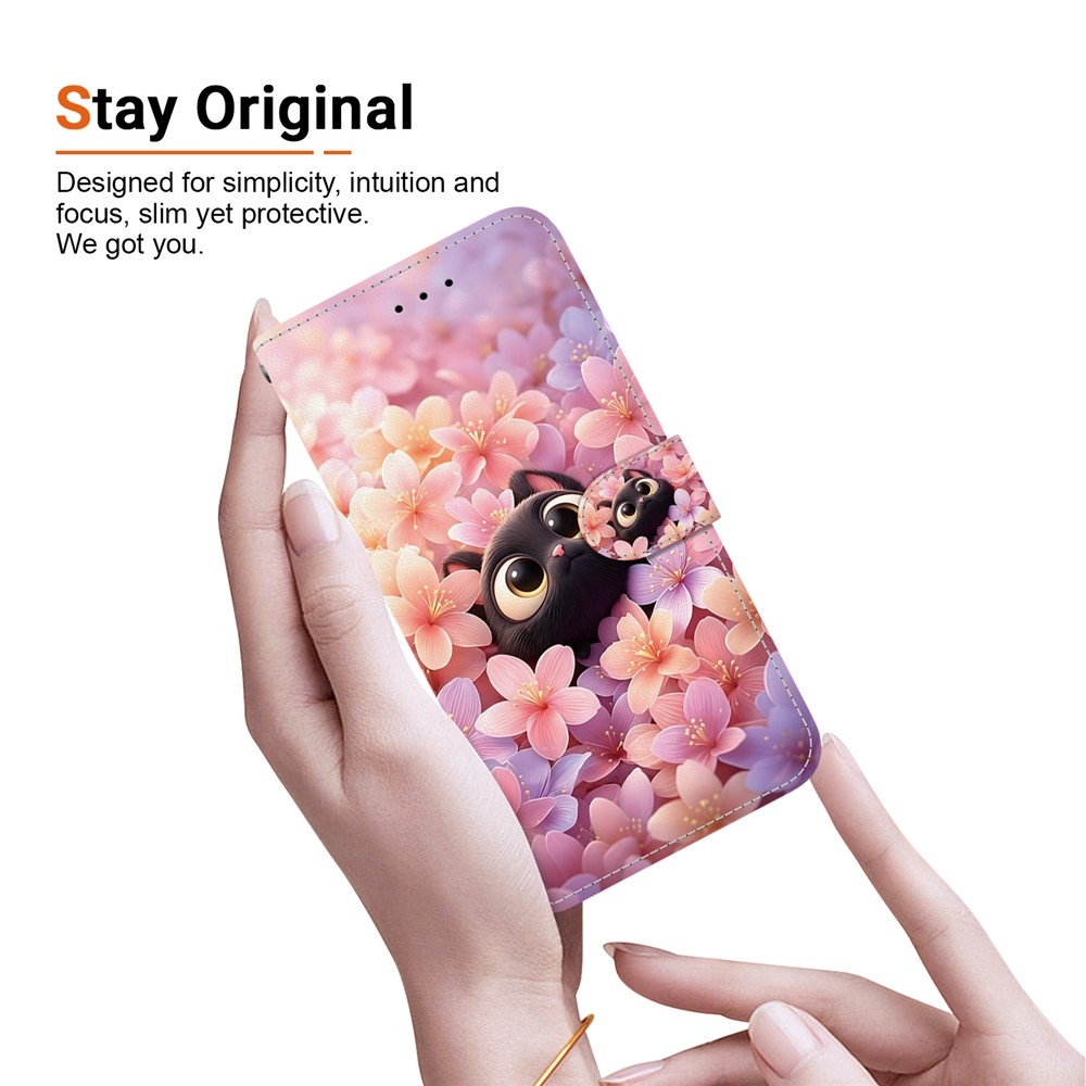 Essent knížkové pouzdro na Xiaomi Redmi Note 17 Pro 5G - kočka a květy