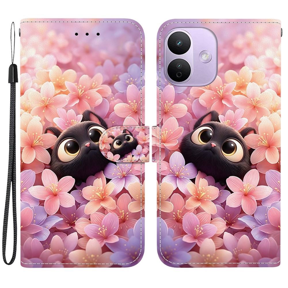 Essent knížkové pouzdro na Xiaomi Redmi Note 17 Pro 5G - kočka a květy