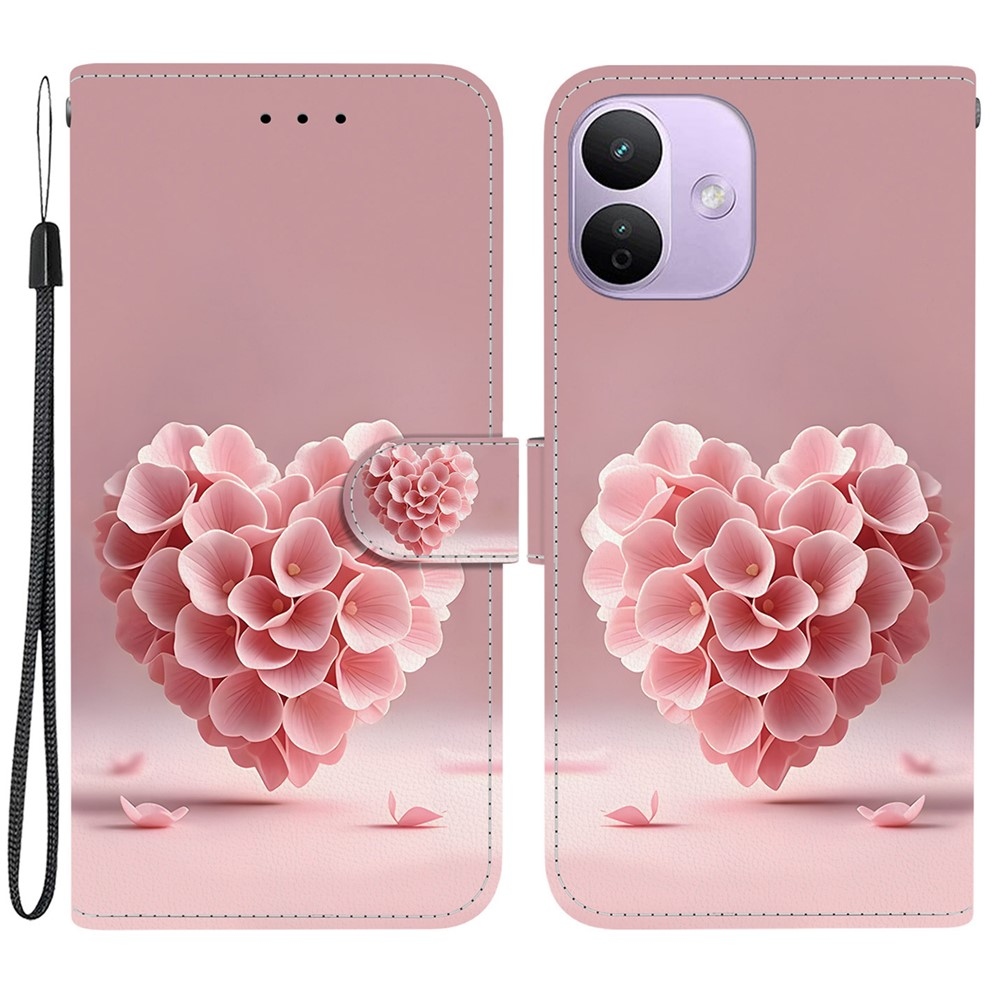 Essent knížkové pouzdro na Xiaomi Redmi Note 17 Pro 5G - srdce z květů