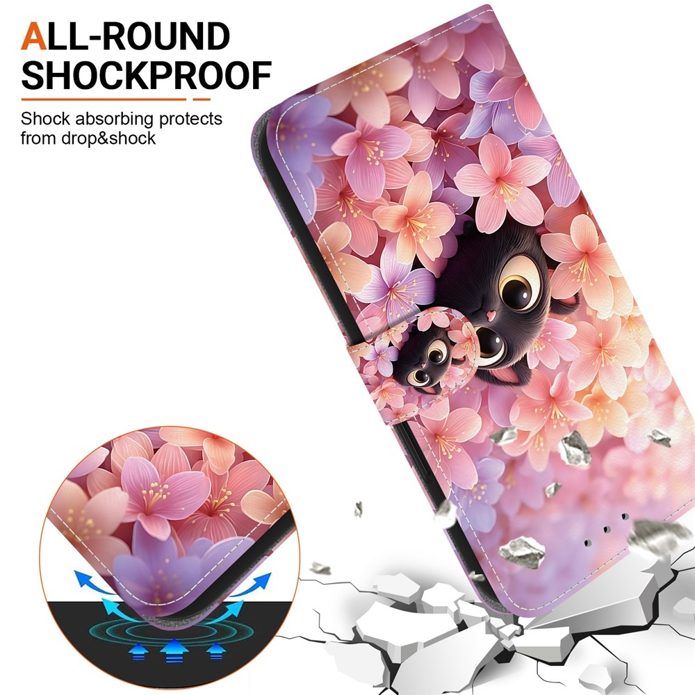 Essent knížkové pouzdro na Xiaomi Redmi Note 17 Pro Max 5G - kočka a květy