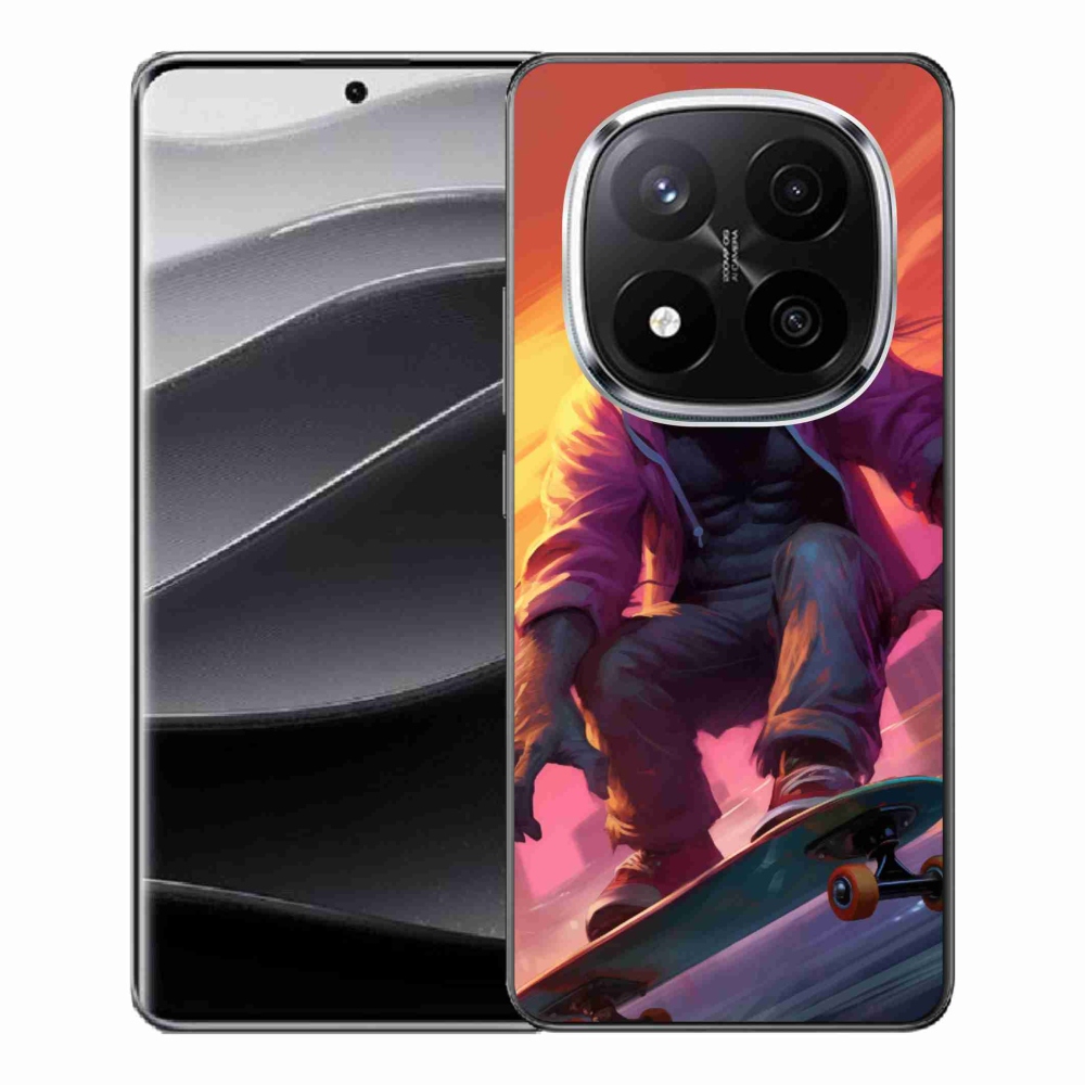 Gelový kryt mmCase na Xiaomi Redmi Note 14 Pro+ 5G - gorila na skateboardu