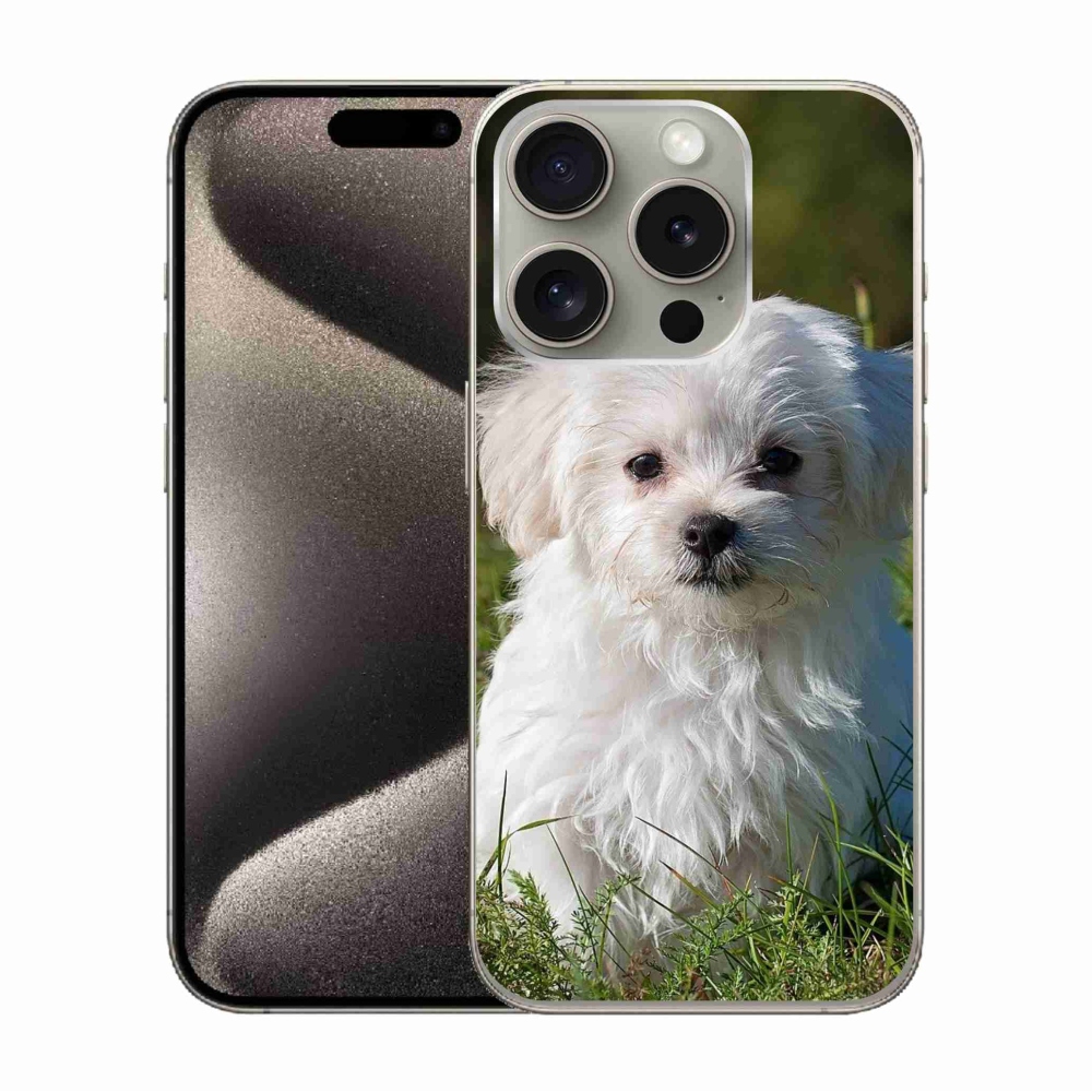 Gelový obal mmCase na iPhone 15 Pro - bišonek