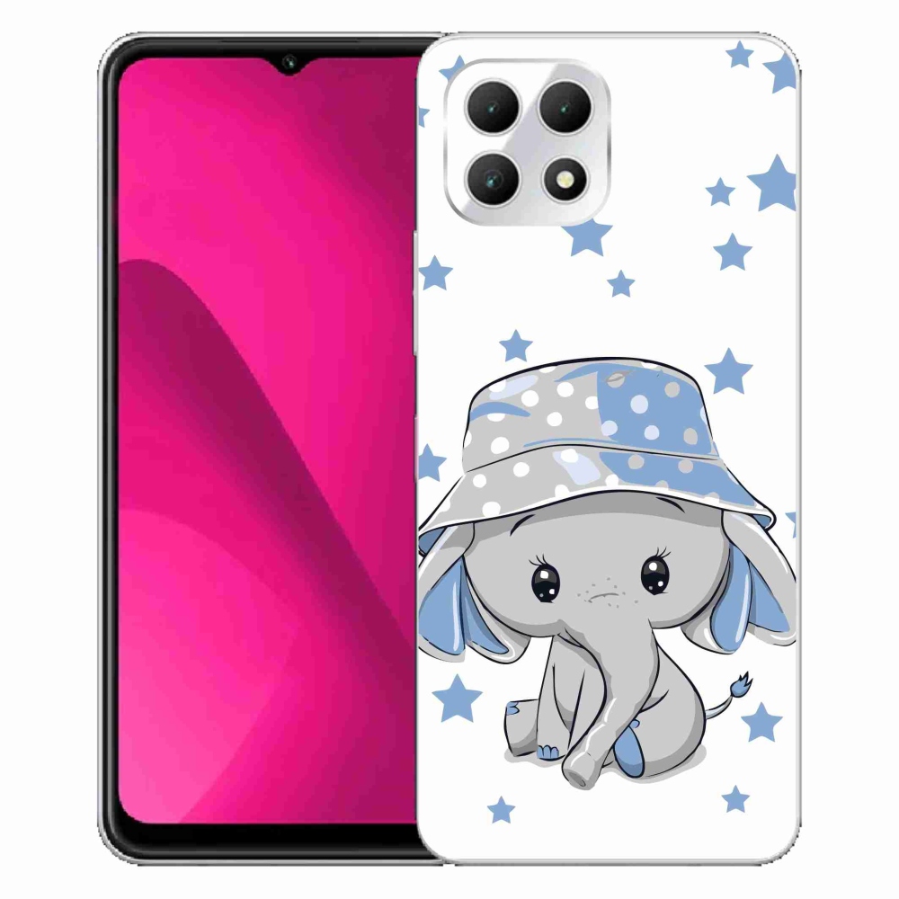 Gelový kryt mmCase na T-Mobile T Phone 2 - modrý slon