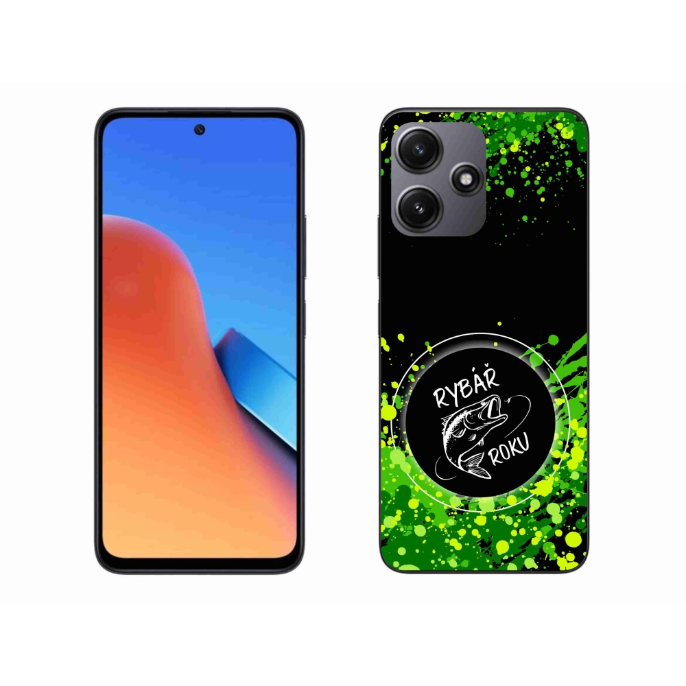 Gelový kryt mmCase na Xiaomi Redmi 12 5G - rybář roku černé pozadí