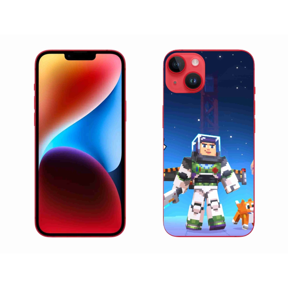 Gelový kryt mmCase na iPhone 14 Plus - minecraft 2