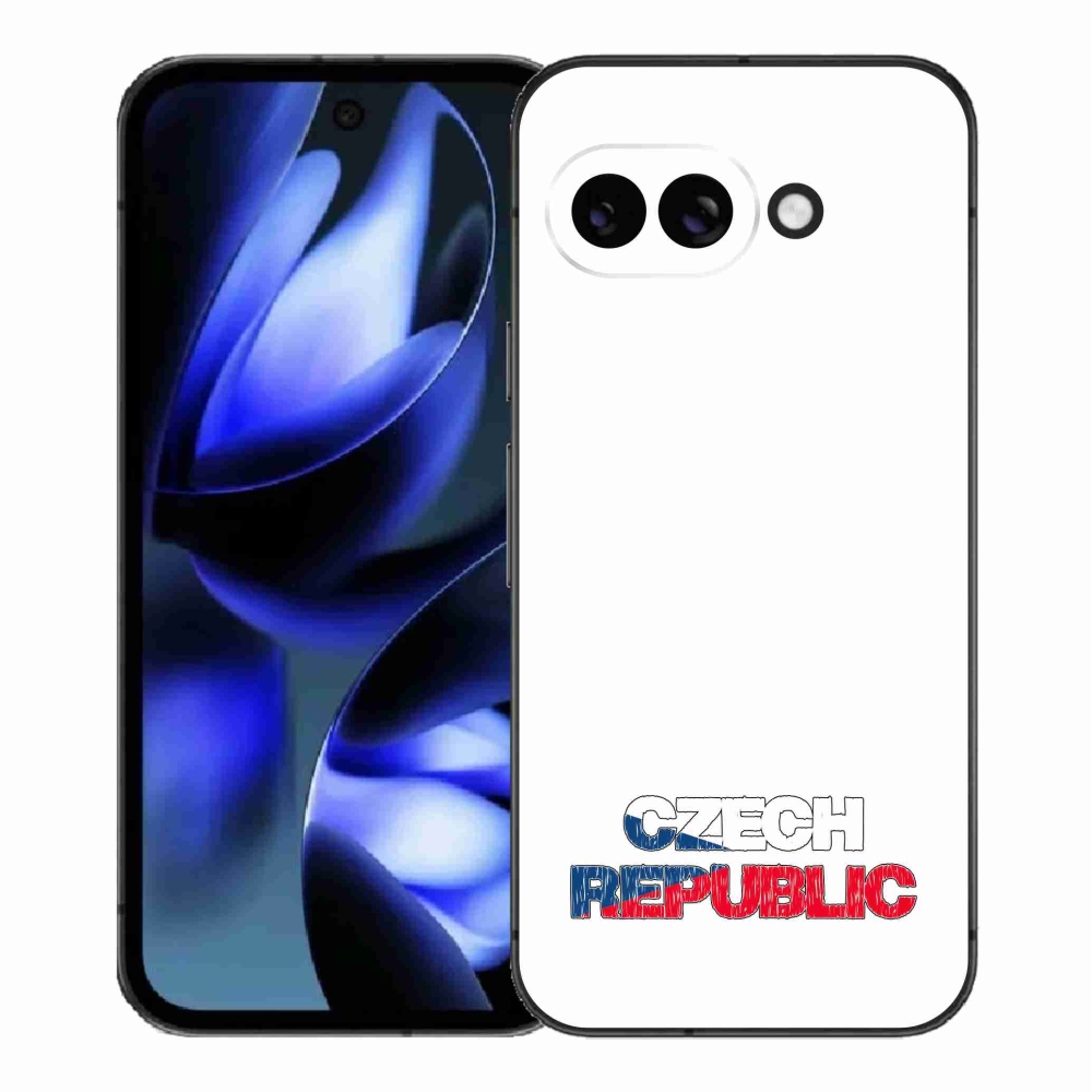 Gelový kryt mmCase na Google Pixel 9a - Czech Republic bílé pozadí