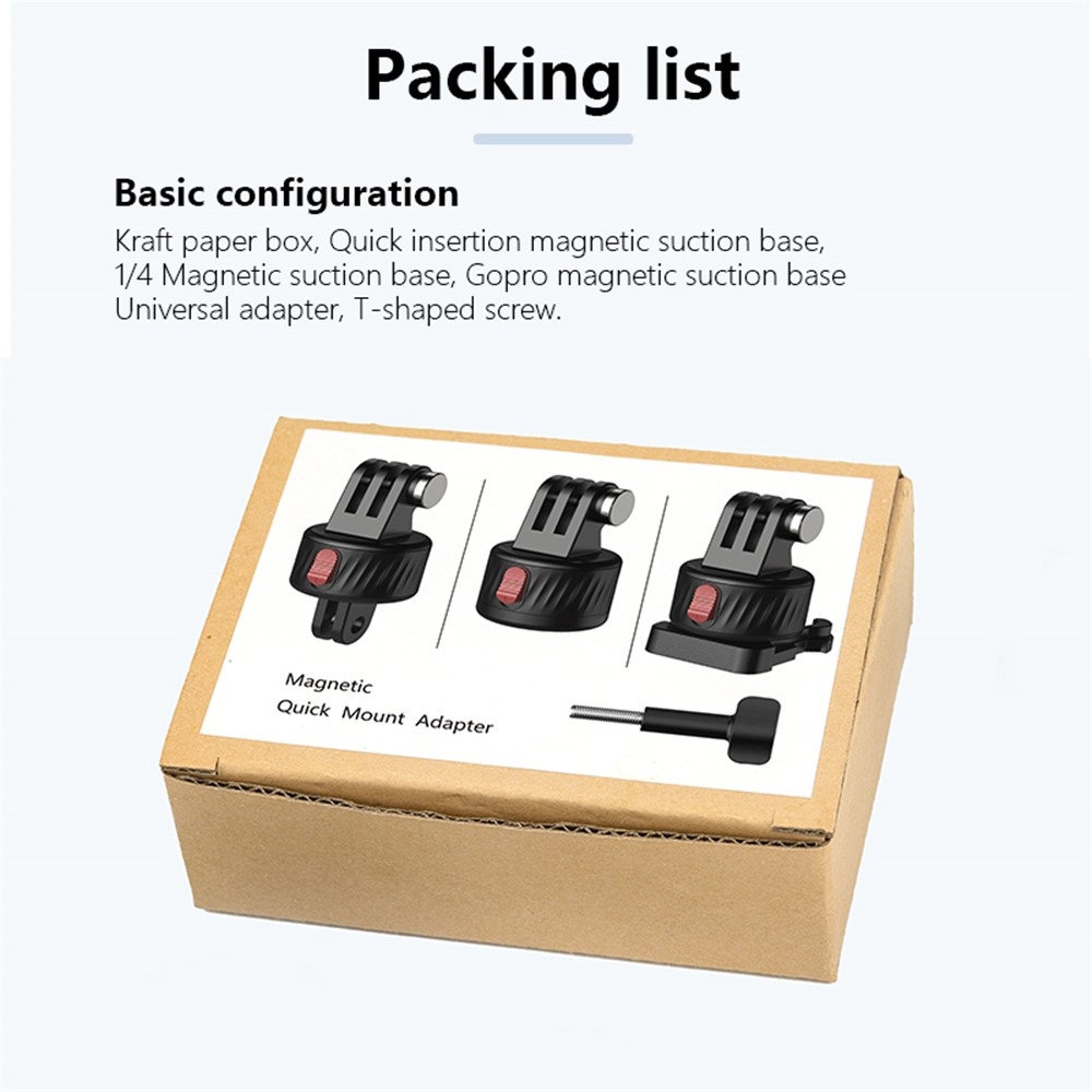 Magnetický rychloupínací držák JUNNX pro GoPro Hero 9 / 10 / 11 / 12