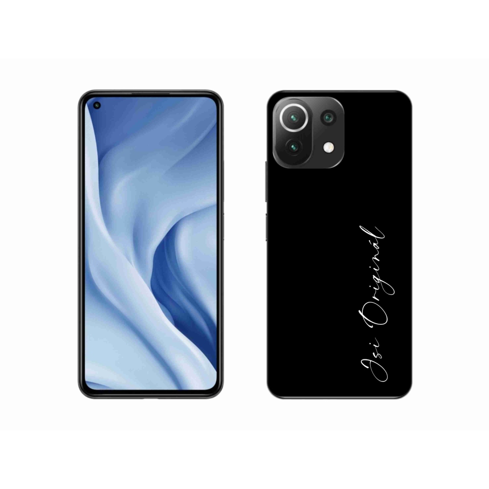 Gelový kryt mmCase na Xiaomi 11 Lite 5G NE - jsi originál černé pozadí