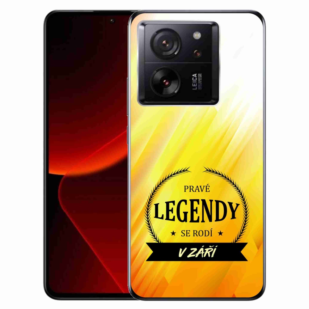 Gelový kryt mmCase na Xiaomi 13T/13T Pro - legendy v září žluté pozadí
