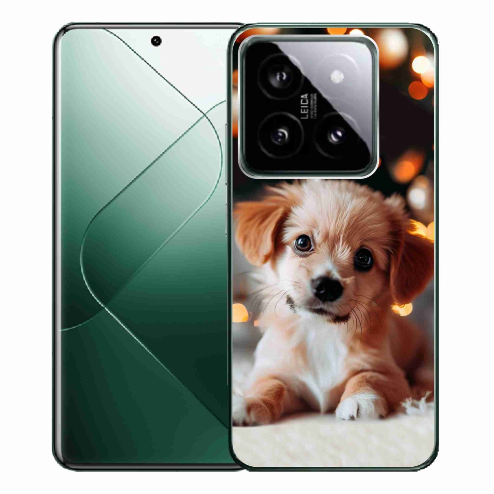 Gelový kryt mmCase na Xiaomi 14 Pro - štěňátko