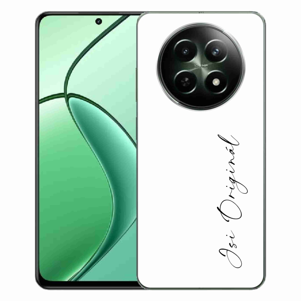 Gelový kryt mmCase na Realme 12 5G/12x 5G - jsi originál bílé pozadí