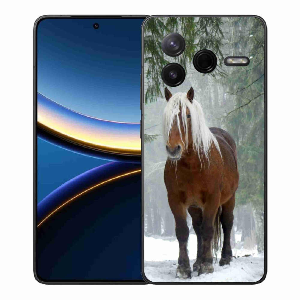 Gelový kryt mmCase na Xiaomi Poco F7 Pro - kůň v lese