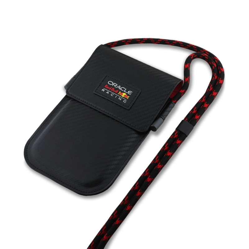 Red Bull PU Carbon Taška na Telefon Black