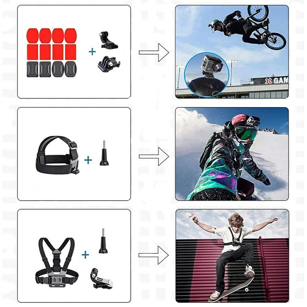 Univerzální 71v1 sada příslušenství pro akční kamery GoPro, DJI, Insta360