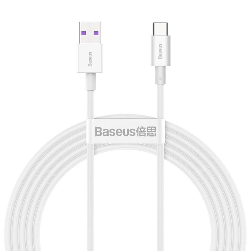 Baseus Superior Series Fast Charging Datový Kabel USB-A - USB-C 66W 2m White