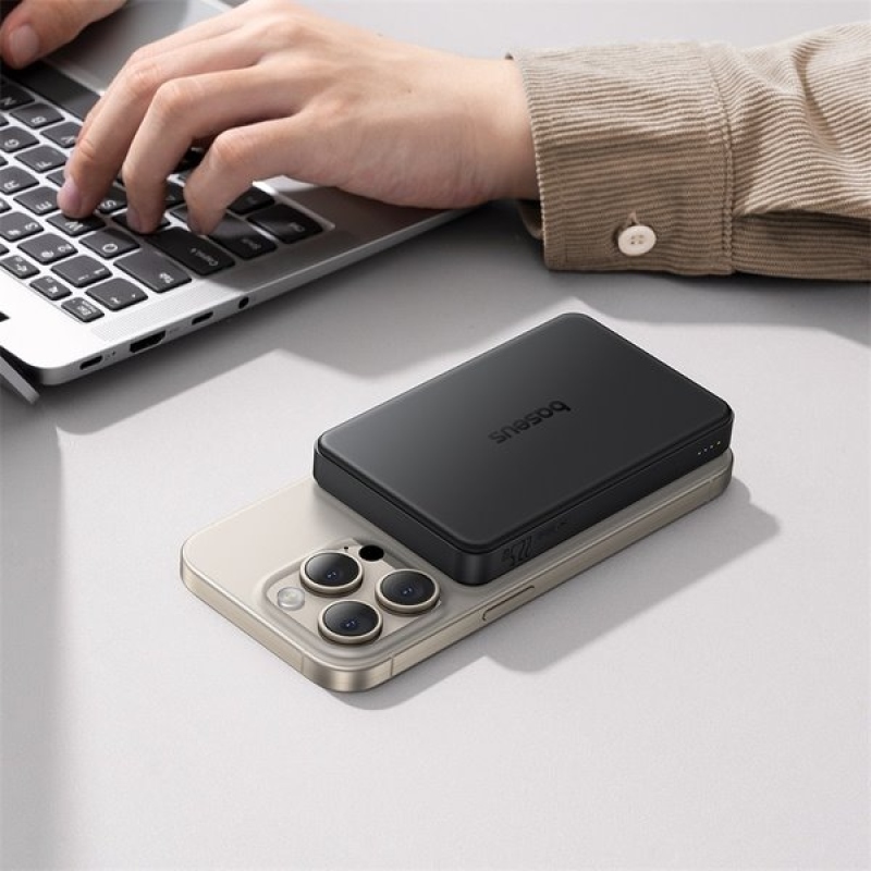 Baseus Airpow 2 22.5W Qi2 Magnetická Powerbanka 10000mAh Cosmic Black