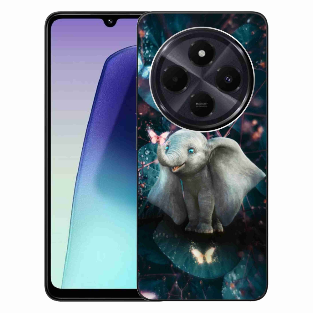 Gelový kryt mmCase na Xiaomi Redmi 14C/Poco C75 - roztomilý slon