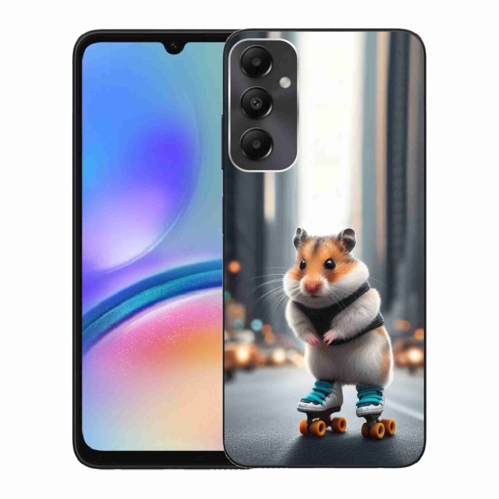 Gelový kryt mmCase na Samsung Galaxy A05s - křeček na bruslích