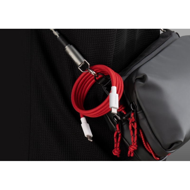 OnePlus SUPERVOOC Charge USB-C/USB-C Datový Magnetický Kabel 10A 1,2m Red