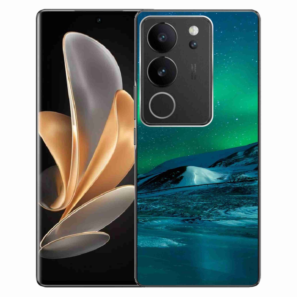 Gelový kryt mmCase na Vivo V29 5G - polární záře