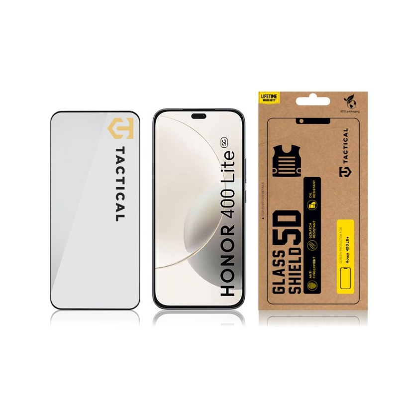 Tactical Glass Shield 5D sklo pro Honor 400 Lite Black 