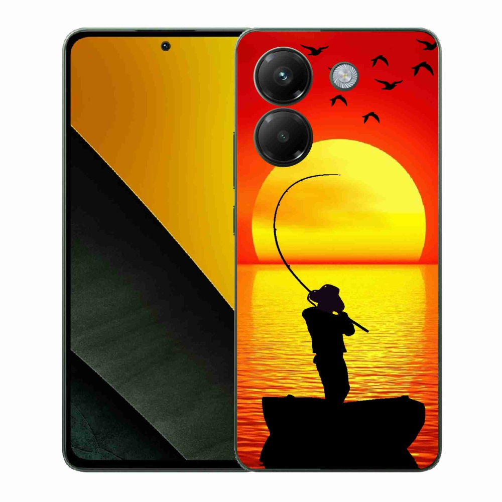 Gelový kryt mmCase na Xiaomi Poco M7 Pro 5G - rybaření