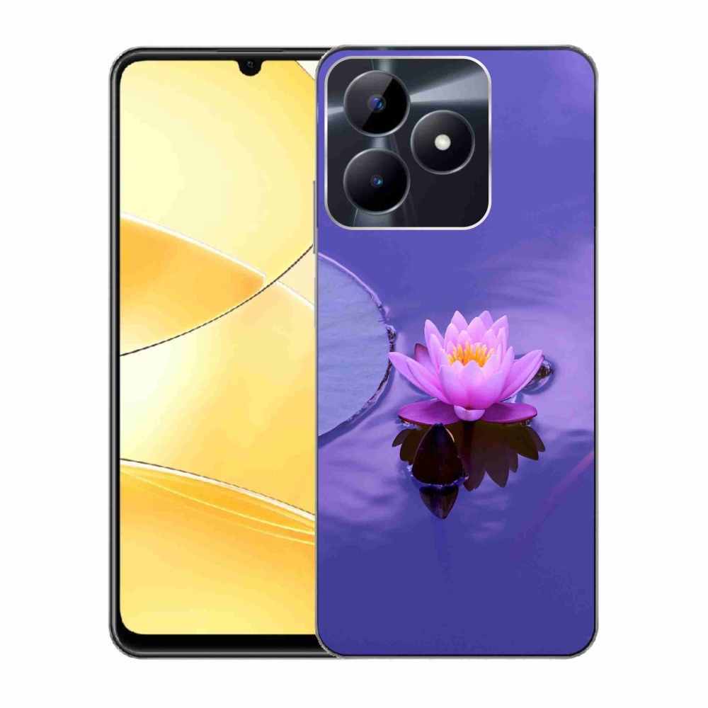 Gelový obal mmCase na Realme C51/C53 - květ na hladině