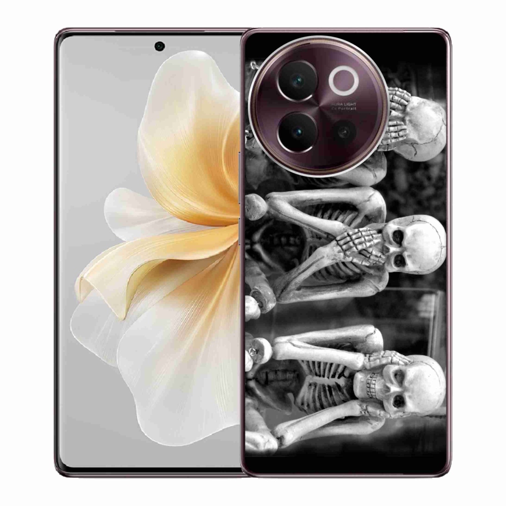 Gelový kryt mmCase na Vivo V40 Lite 5G - kostlivci