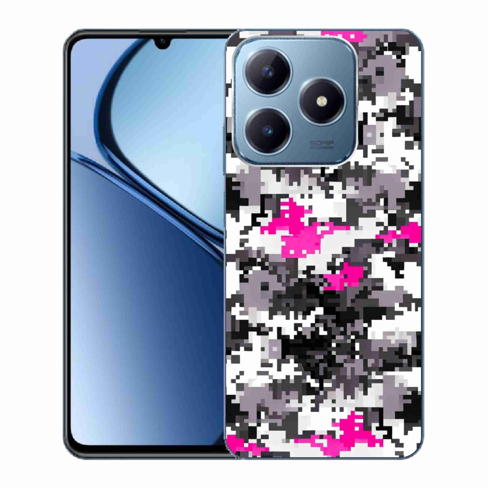 Gelový kryt mmCase na Realme C63 - maskáčový vzor 4