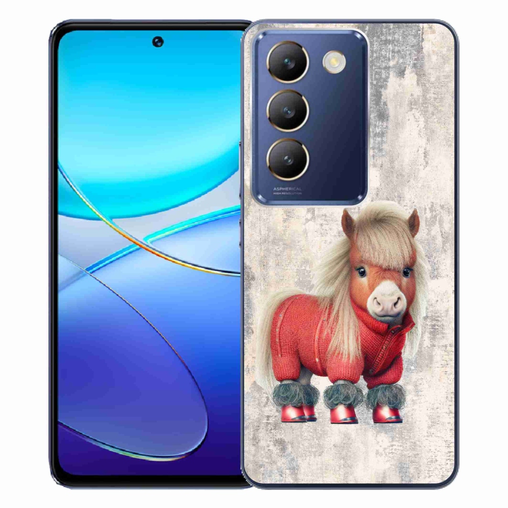 Gelový kryt mmCase na Vivo V40 SE 4G/5G - poník ve svetru