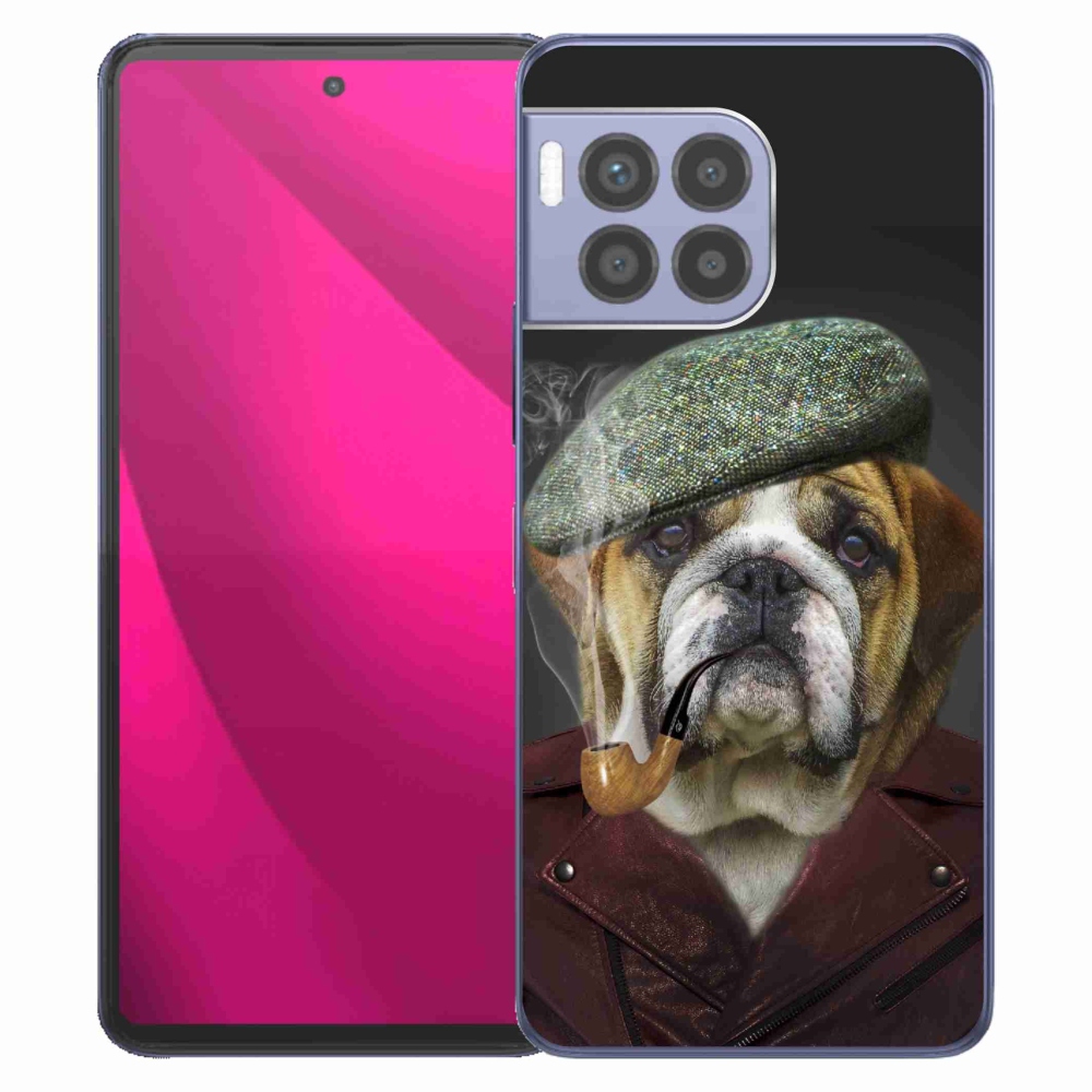 Gelový kryt mmCase na T-Mobile T Phone 2 Pro - pes s fajfkou