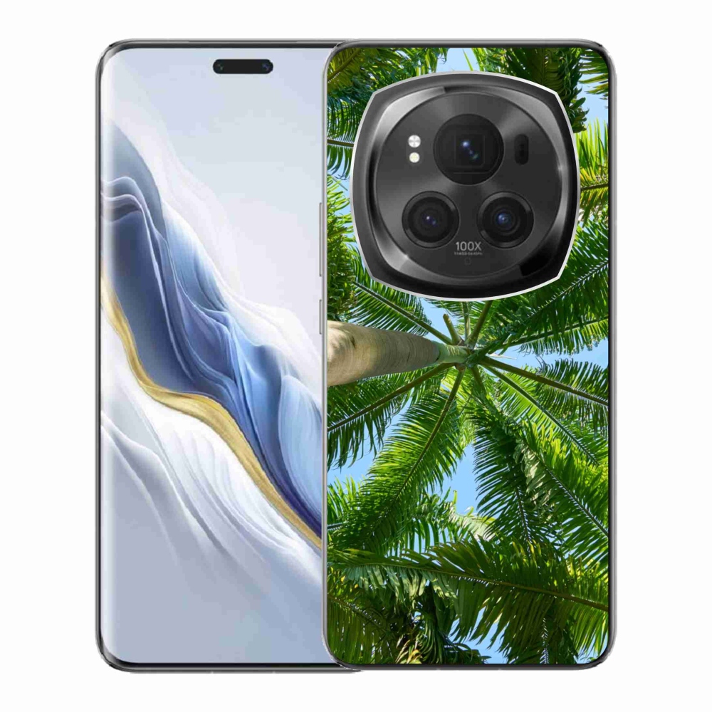 Gelový kryt mmCase na Honor Magic 6 Pro 5G - palmy