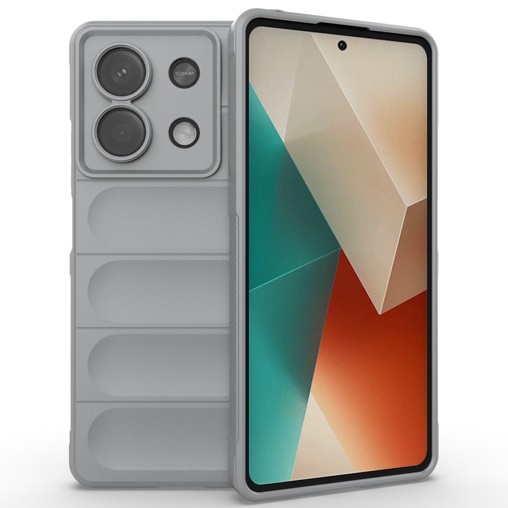 Rugg odolný gelový obal na Xiaomi Redmi Note 13 5G - světlešedý
