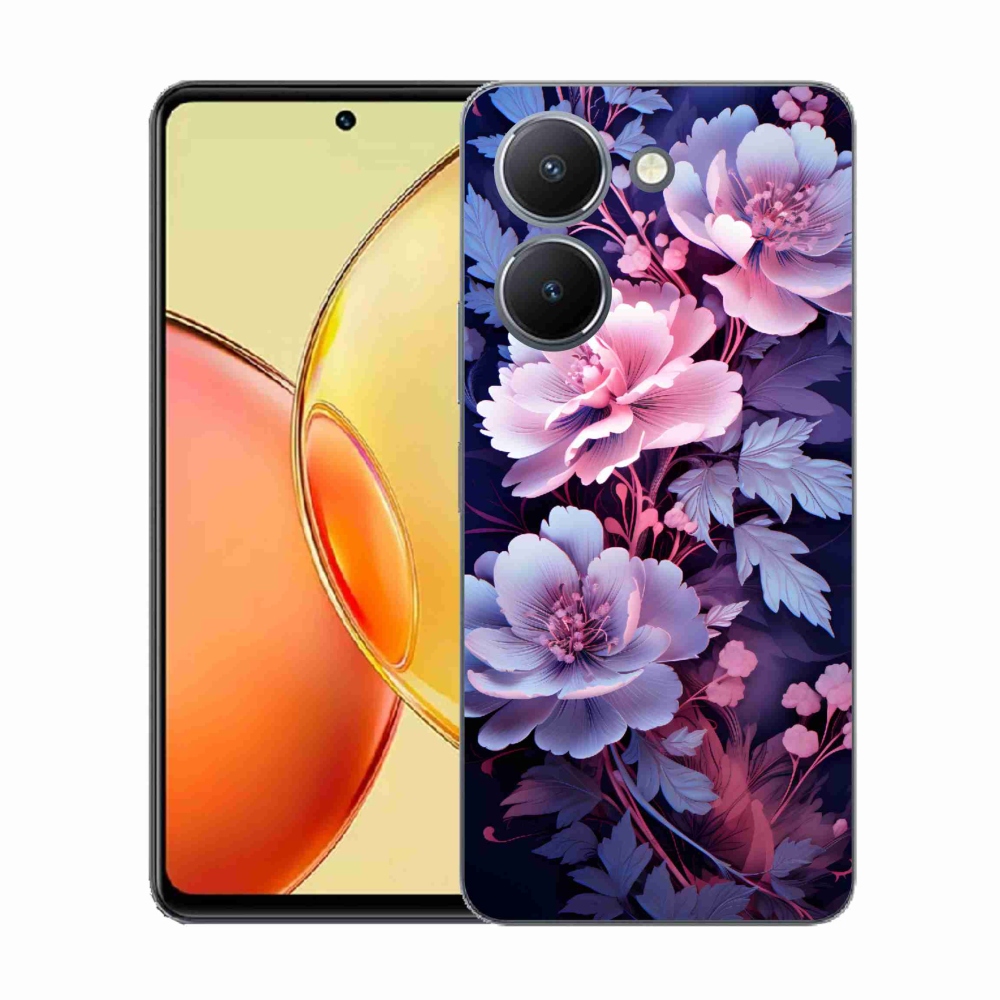 Gelový kryt mmCase na Vivo Y36 - květiny 11
