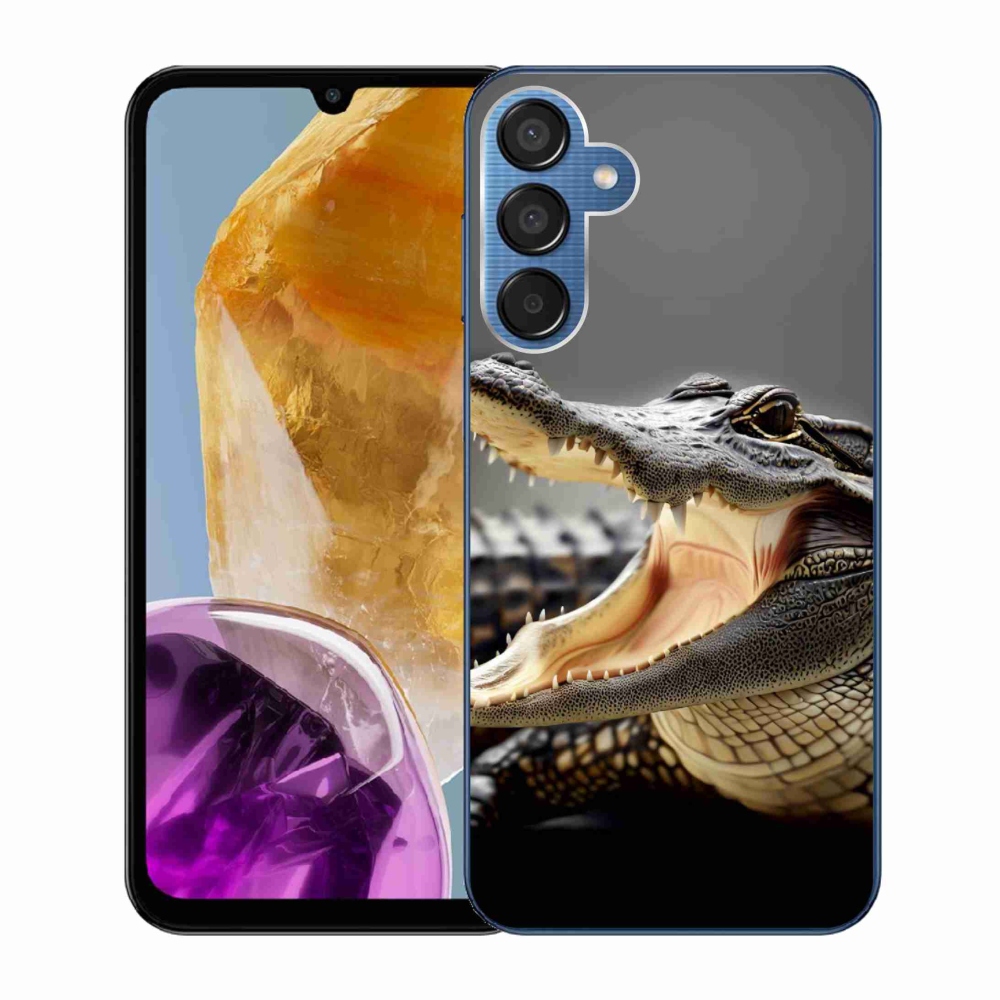 Gelový kryt mmCase na Samsung Galaxy M15 5G - krokodýl
