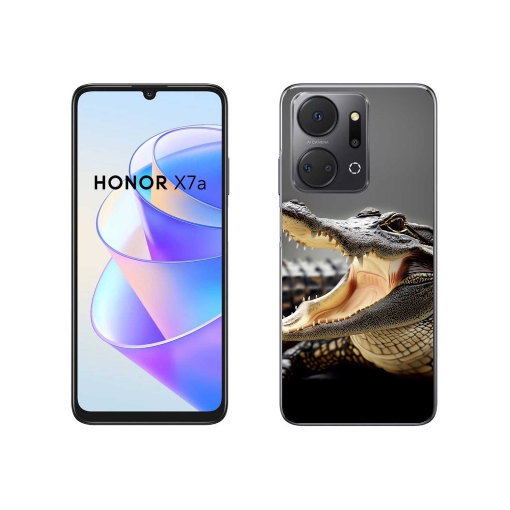 Gelový kryt mmCase na Honor X7a - krokodýl