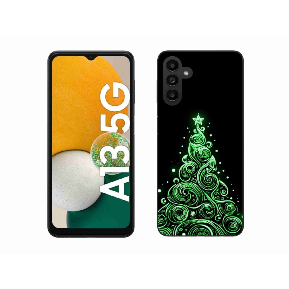 Gelový kryt mmCase na Samsung Galaxy A13 5G - neonový vánoční stromek 3
