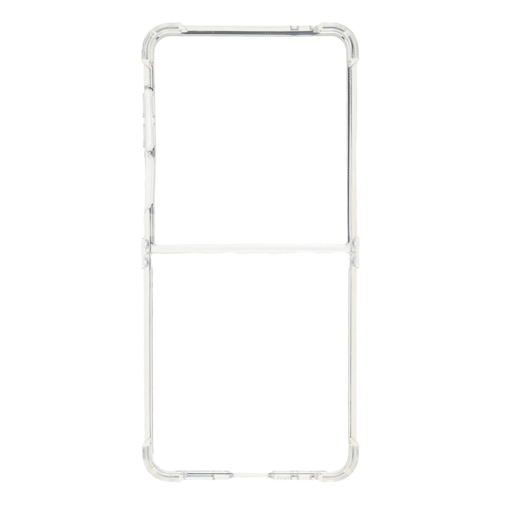 Průhledný gelový obal s vyztuženými rohy na Samsung Galaxy Z Flip7 5G