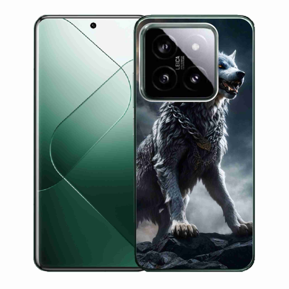 Gelový kryt mmCase na Xiaomi 14 - vlk 1