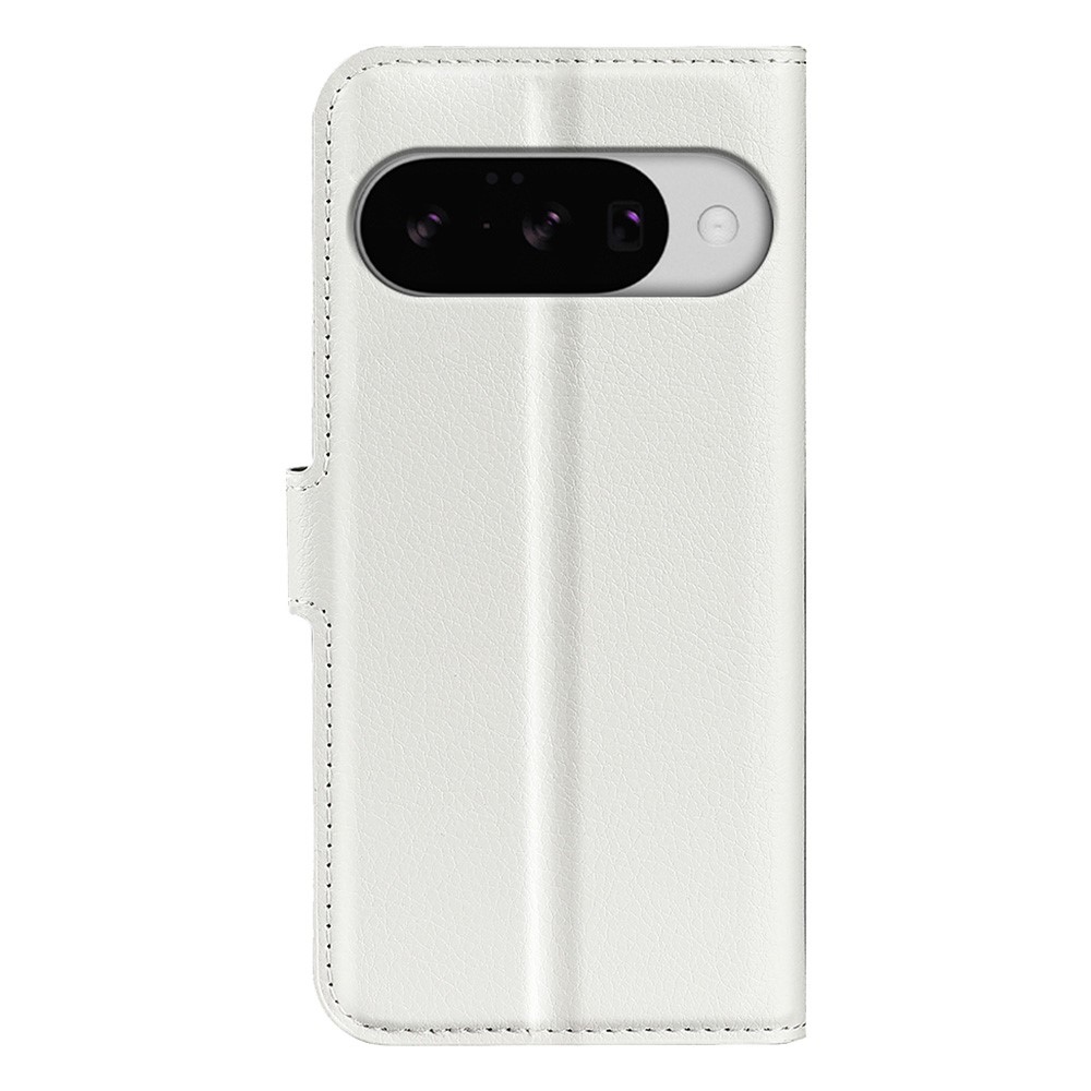 Litchi knížkové pouzdro na Google Pixel 10 - bílé