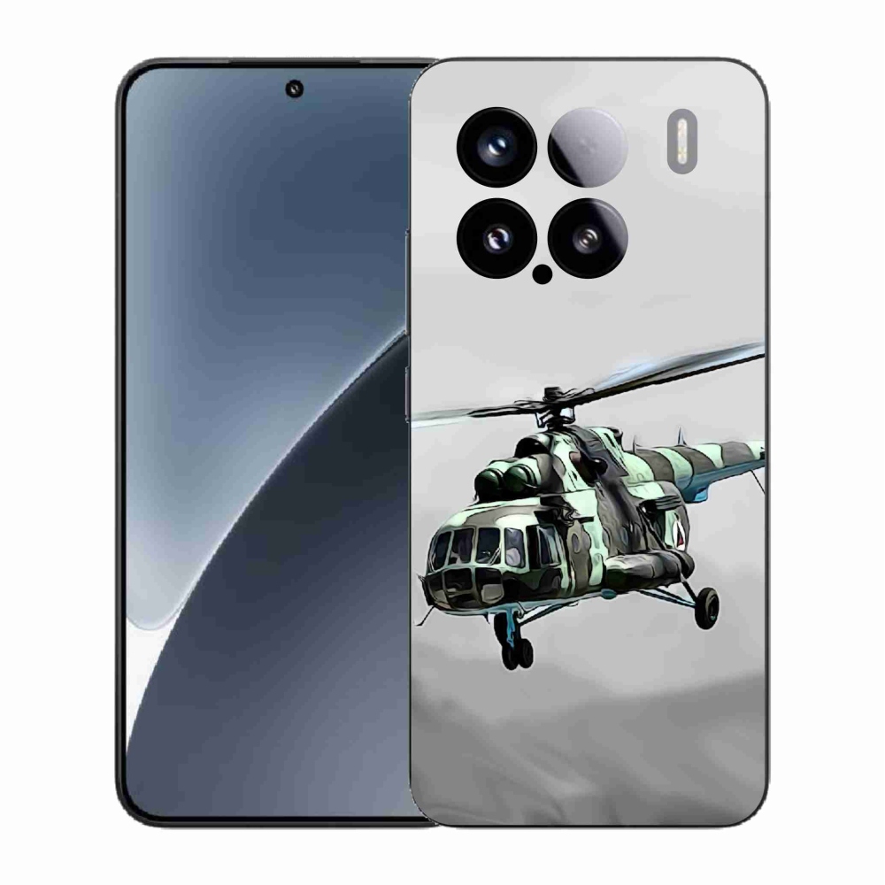 Gelový kryt mmCase na Xiaomi 15 - vojenský vrtulník