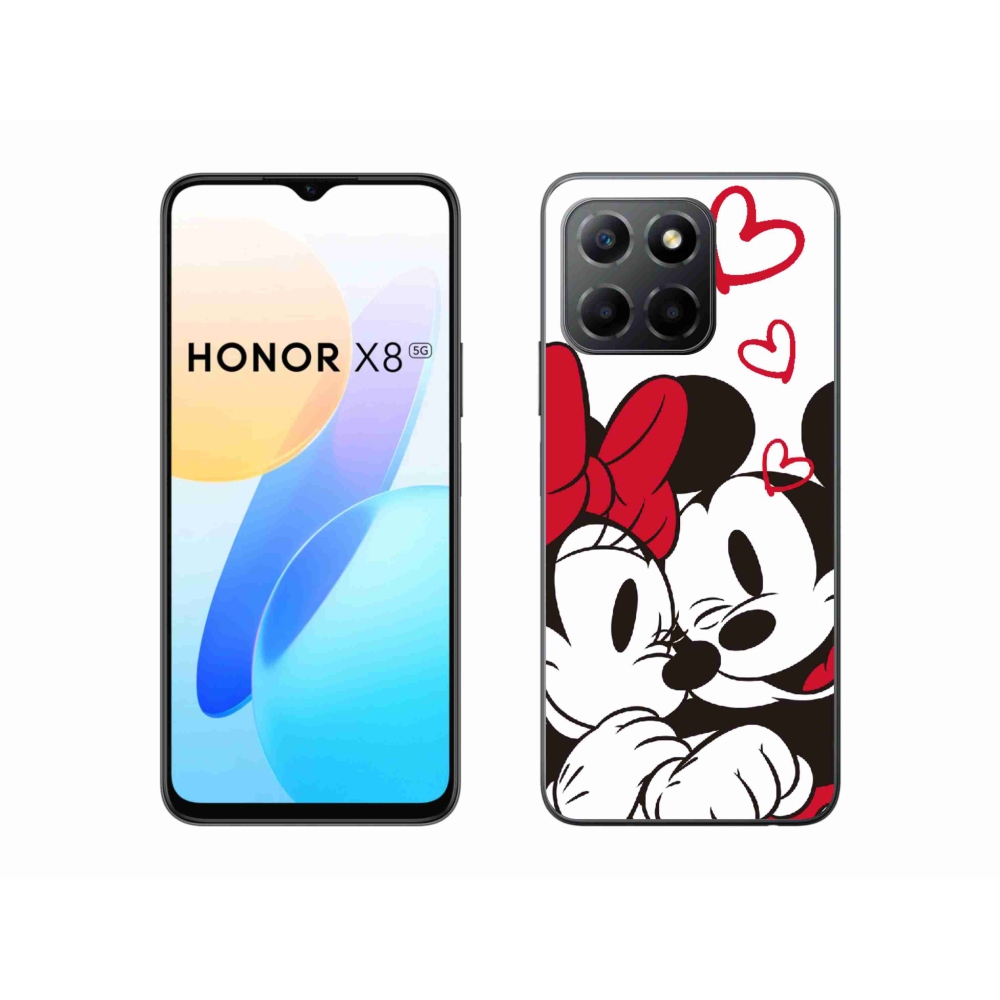 Gelový kryt mmCase na Honor X8 5G/Honor 70 Lite 5G - minnie a mickey