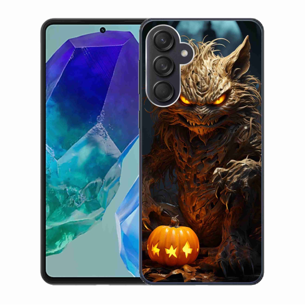 Gelový kryt mmCase na Samsung Galaxy M55 5G - halloweenská příšera