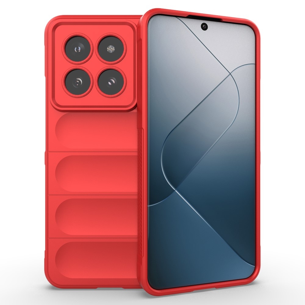 Rugg odolný gelový obal na Xiaomi 14 Pro - červený