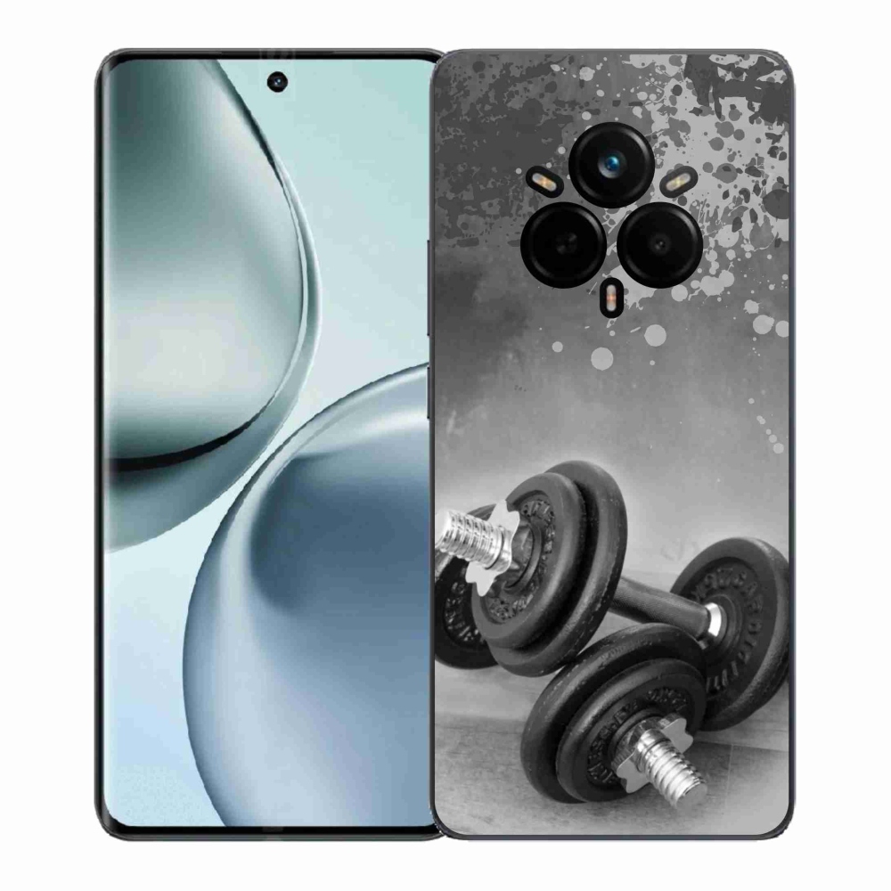 Gelový kryt mmCase na Realme 14 Pro+ 5G - činky 1