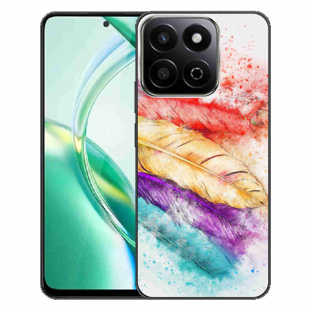 Gelový kryt mmCase na Honor 200 Smart 5G - barevné peří